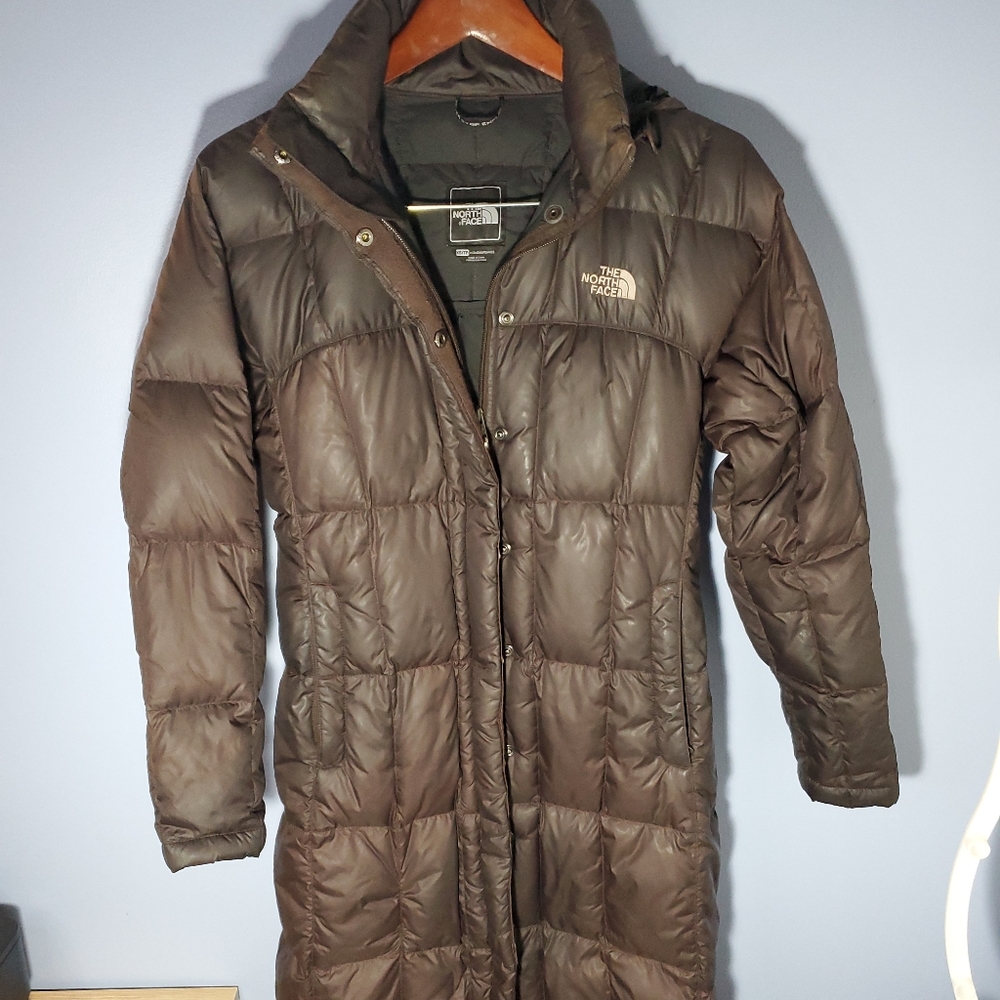 The North Face Puffer Jacket 700 Women Size XS Brown Goose down